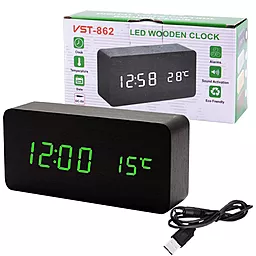 Часы VST VST-862-4 зеленые (корпус черный) - миниатюра 4