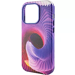 Кожаный чехол Colour Splash with MagSafe для Apple iPhone 13 Pro (6.1") Purple / Pink - миниатюра 3