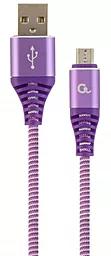 USB Кабель Cablexpert Premium micro USB Cable Violet (CC-USB2B-AMmBM-1M-PW)