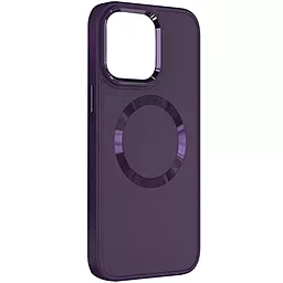 Чехол Epik Bonbon Metal Style with MagSafe для Apple iPhone 15 Plus Dark Purple