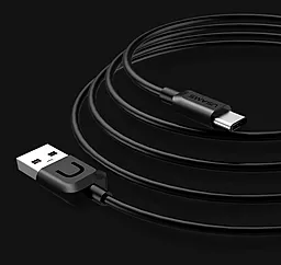 Кабель USB Usams U-Turn USB Type-C Cable Black (US-SJ099) - миниатюра 4