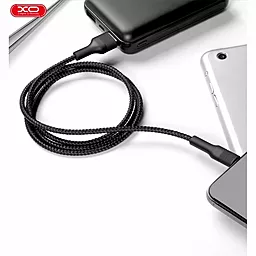 Кабель USB XO NB51 10w Lightning cable black - миниатюра 2