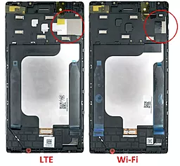 Дисплей для планшета Lenovo Tab 4 7 Essential (TB-7304i, TB-7304X, TB-7304F) (187x94, Wi-Fi) с тачскрином и рамкой, оригинал, Black - миниатюра 2