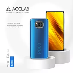Чехол ACCLAB Anti Dust для Xiaomi Poco X3 Transparent - миниатюра 3