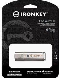 Флешка Kingston 64 GB IronKey Locker+ 50 (IKLP50/64GB) - миниатюра 5