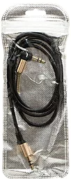 Аудіо кабель EasyLife SP-255 AUX mini Jack 3.5mm M/M Cable 1 м black - мініатюра 3