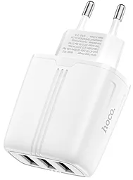 Сетевое зарядное устройство Hoco N15 Amazing Three-port Charger White - миниатюра 5