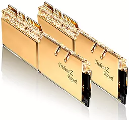Оперативная память G.Skill 32 GB (2x16GB) DDR4 3200MHz Trident Z Royal Gold (F4-3200C16D-32GTRG) - миниатюра 2
