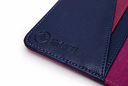 Чохол для планшету Tuff-Luv Manhattan Leather Case Cover with Sleep Function for Apple iPad Mini Navy/Berry Pink (I7_22) - мініатюра 5