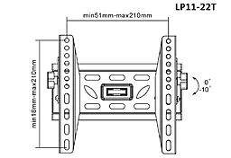 Кронштейн для телевизора Brateck LP11-22T - миниатюра 2