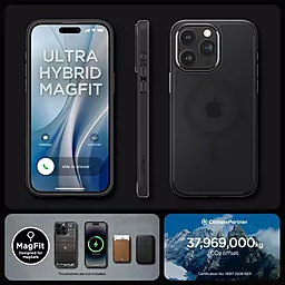 Чехол Spigen Ultra Hybrid MagSafe для Apple iPhone 15 Pro Frost Black (ACS06720) - миниатюра 2