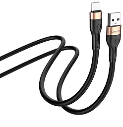 Кабель USB Charome C23-02 15w 3a USB Type-C charging cable black - миниатюра 3