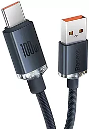 Кабель USB Baseus Crystal Shine Series 100w 5a 1.2m USB Type-C cable black (CAJY000401) - миниатюра 2