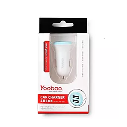 Автомобільний зарядний пристрій Yoobao 2USB Car Charger 2.4A Pink (YB205) - мініатюра 4