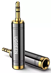 Аудио переходник Ugreen AV168 Jack 6.35 mm - mini Jack 3.5 mm M/F black (60711) - миниатюра 3
