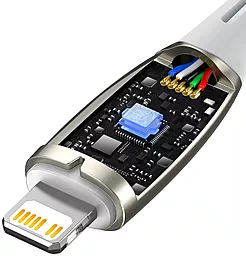 Кабель USB PD Baseus Glimmer 20W USB Type-C - Lightning Cable White (CADH000002) - миниатюра 4