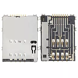 Коннектор SIM-карти Samsung Galaxy Tab 2 P5100 / Galaxy Tab P6800 / Galaxy Tab P7500 / Galaxy Tab P7510