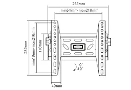 Кронштейн для телевизора ITech LCM-2T - миниатюра 2