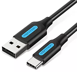 Кабель USB Vention 15w 3a 2m USB Type-C cable black (COKBH)