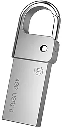 Флешка T&G Metal Series 4GB USB 2.0 (TG027-4G) Silver