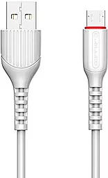 Кабель USB Jellico MT-10 15W 3A micro USB Cable White