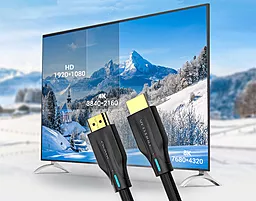 Видеокабель Vention HDMI v2.1 8k 60hz 2m black (AAUBH) - миниатюра 4