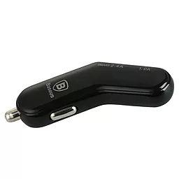 Автомобільний зарядний пристрій Baseus 2USB Car charger 2.4A Black (flyest series) - мініатюра 2