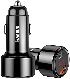 Автомобільний зарядний пристрій з швидкою зарядкою Baseus Magic Series PPS USB + USB Type-C PD 45W 6A Black (CCMLC20C-01)