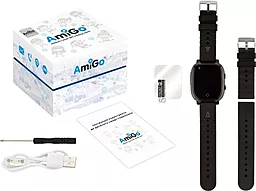 Смарт-часы AmiGo GO005 4G WIFI Thermometer Black - миниатюра 10