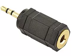 Аудіо перехідник Cablexpert micro Jack 2.5 mm - mini Jack 3.5 mm M/F black (A-3.5F-2.5M)