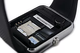 Смарт-годинник UWatch Smart GT08 Silver with Black strap - мініатюра 8