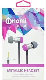Навушники Nomi NHS-103 Metal Pink - мініатюра 2