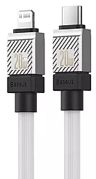 USB PD Кабель Baseus CoolPlay Series 20w 3a 2m USB Type-C - Lightning cable white (CAKW000102)