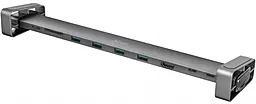 Мультипортовый USB Type-C хаб Trust Dalyx Aluminium 10 in 1 Multi-port Dock Gray (23417_TRUST)