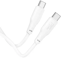 Кабель USB PD Hoco Force X93 60w 3a USB Type-C - Type-C Cable White - миниатюра 2