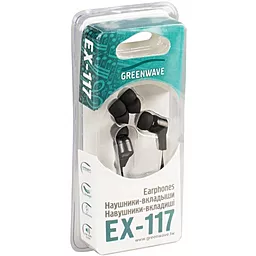 Навушники Greenwave EX-117 Black/White - мініатюра 2