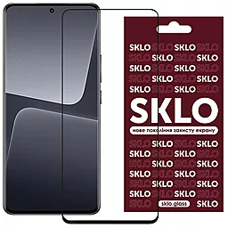 Защитное стекло SKLO 3D для Xiaomi 13 Black (з упаковкою) - миниатюра 2