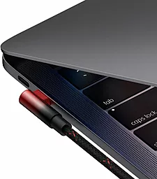 Кабель USB PD Baseus MVP 2 Elbow-shaped 20V 5A 2M USB Type-C - Type-C Cable Black/Red (CAVP000720) - миниатюра 6