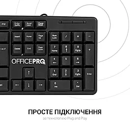 Клавиатура OfficePro SK166 Black - миниатюра 5