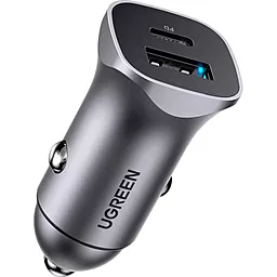 Автомобільний зарядний пристрій з швидкою зарядкою Ugreen CD130 20W USB/Type-C PD Grey