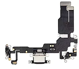 Нижний шлейф Apple iPhone 15 c разъемом зарядки, с микрофоном Original Black