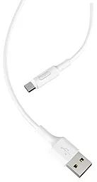 Кабель USB Hoco X25 Soarer Charged micro USB Cable White - миниатюра 2