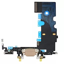 Нижній шлейф Apple iPhone 8 / iPhone SE 2020 / iPhone SE 2022, з роз'ємом зарядки, з мікрофоном Gold