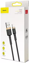 Кабель USB Baseus Cafule 3M Lightning Cable Gold/Black (CALKLF-RV1) - миниатюра 9
