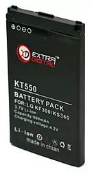 Акумулятор LG KF240 / LGIP-330G / BML6242 (600 mAh) ExtraDigital - мініатюра 2