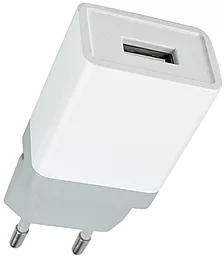 Сетевое зарядное устройство Mibrand MI-01 1A USB-A White (MIWC/1UW)