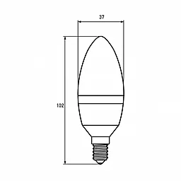 Светодиодная лампа EUROLAMP ЕКО CL прозрачная 6W E14 3000K (LED-CL-06143(D)clear) - миниатюра 3