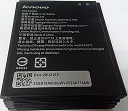 Акумулятор Lenovo A399 IdeaPhone / BL239 (2000 mAh) 12 міс. гарантії - мініатюра 3