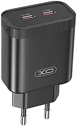 Сетевое зарядное устройство XO L105 35W PD 2xUSB - C + USB-C-C Cable Black - миниатюра 3