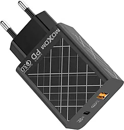 Сетевое зарядное устройство с быстрой зарядкой MOXOM MX-HC27 USB/Type-C PD QC 3.0 22.5W Black - миниатюра 2